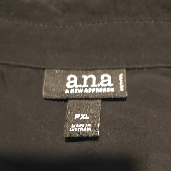 a.n.a Elegant Black Long Sleeve Top PXL - Picture 2 of 5